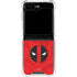 Marvel Deadpool Deadpool Emblem Galaxy Z Flip6 Clear Case